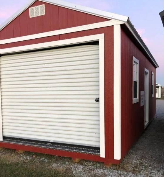 12'X24' Portable Garage with
1 - 9'x7' Garage Door
2 - 2'x3' Aluminum Windows
1 - 9-Lite Door
Down payment $200.00. After down payment we deliver for free within 50 miles of the Jonesboro lot.